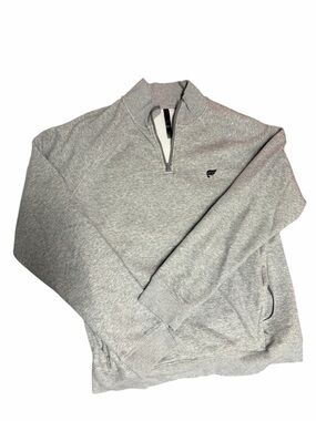 Fabletics Gray Quarter-Zip Pullover Sweatshirt